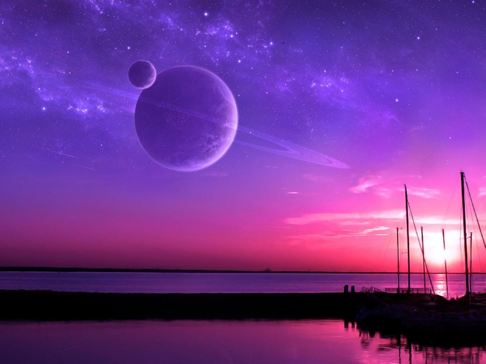 Фиолетовая Луна