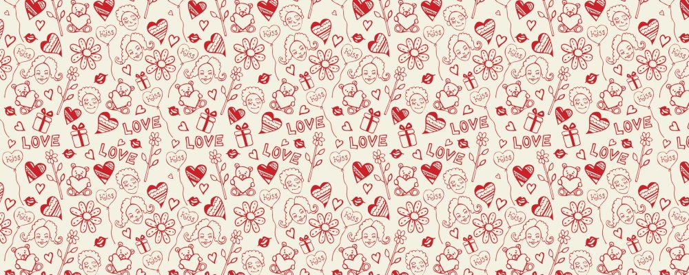 Фон с сердечками нежный