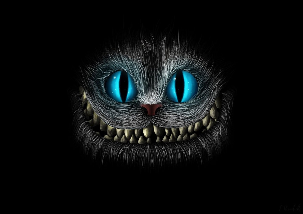 Чеширский кот обои