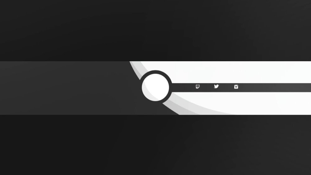 Шапка для ютуба Минимализм