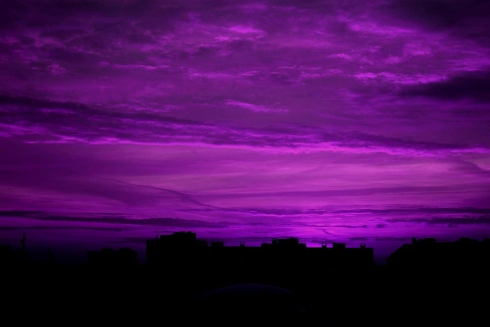 Северное сияние Эстетика фиолетовый