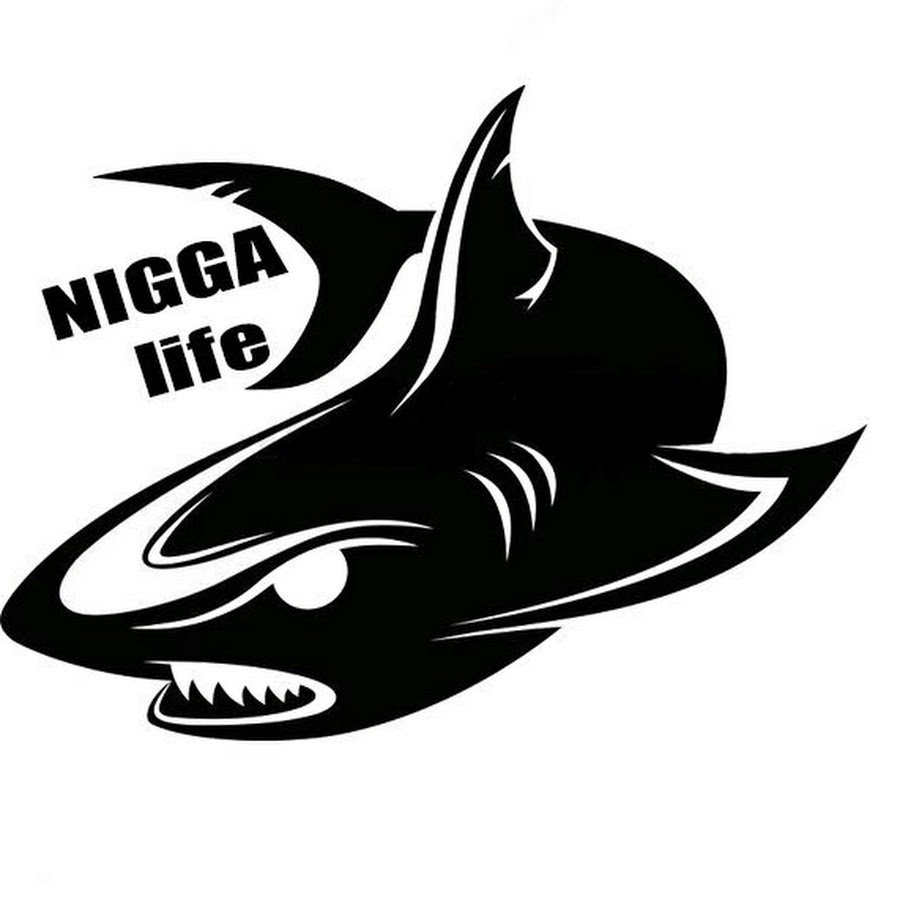 Белая акула на черном фоне