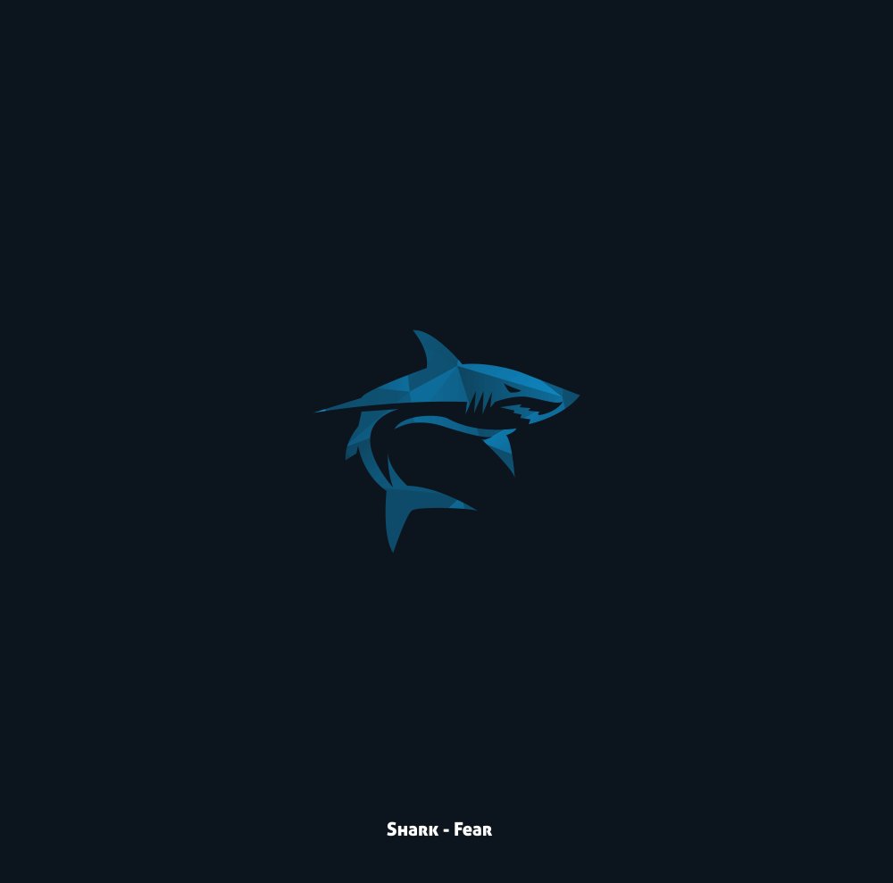 Милый фон с акулами