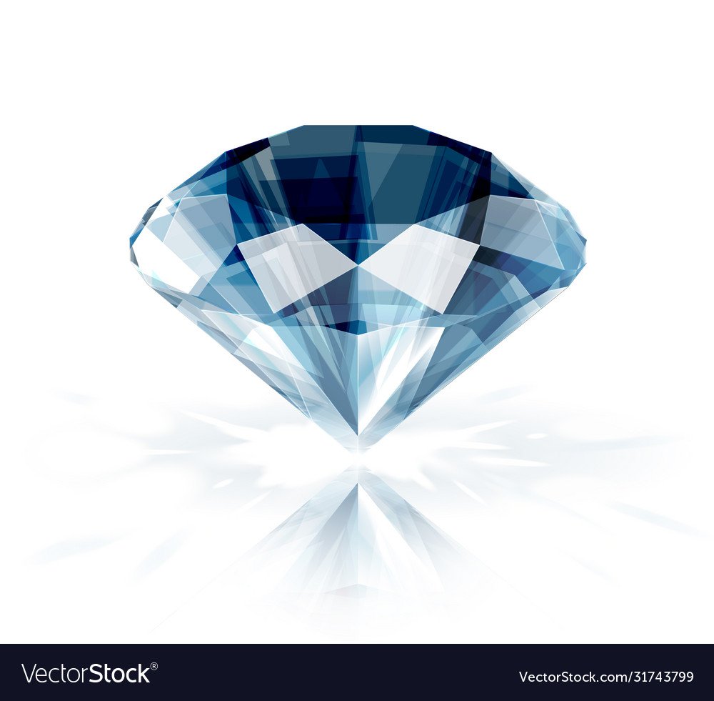 Голубой фон с алмазами