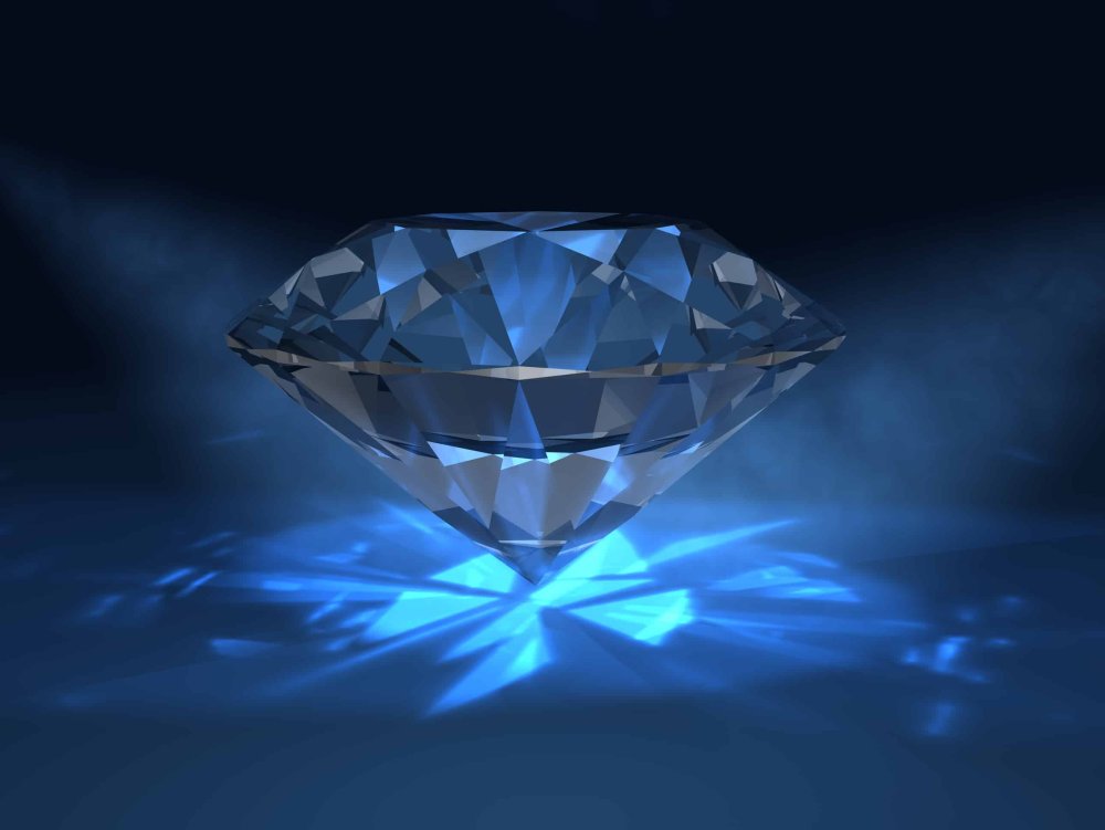 Голубой бриллиант фотообои