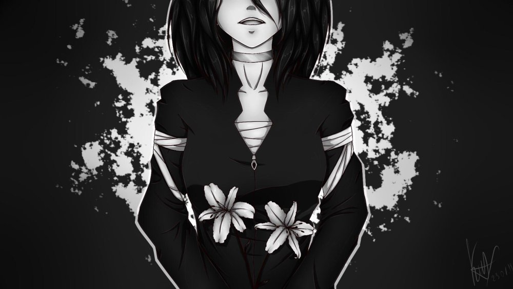 Черно белый арт