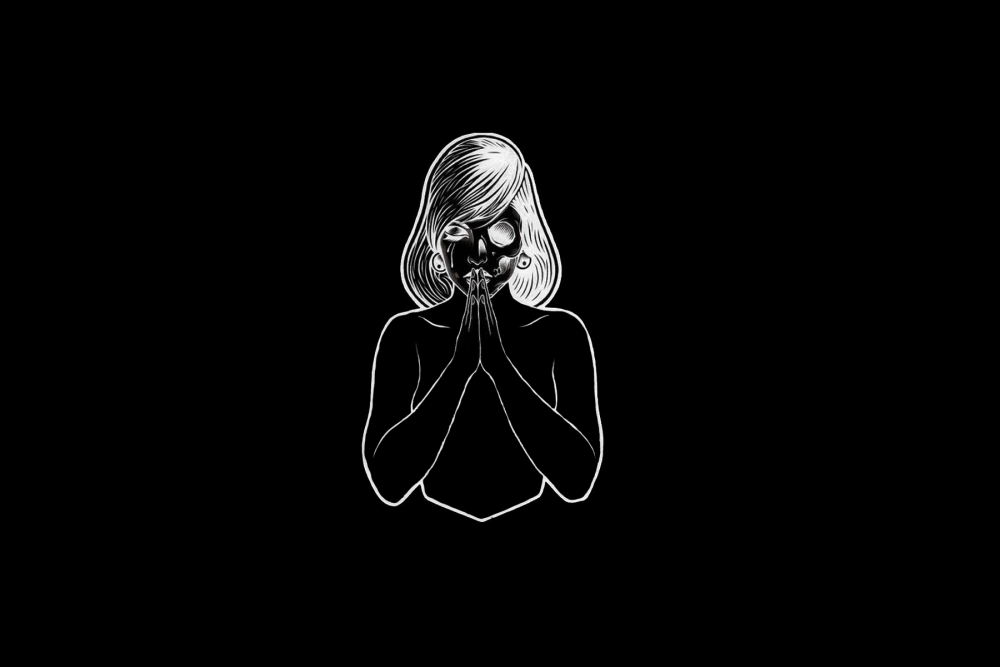 Рисунки на черном фоне