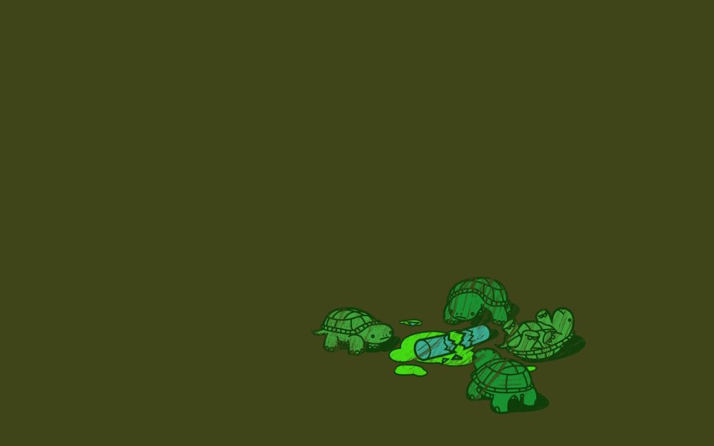 Фон с черепашками