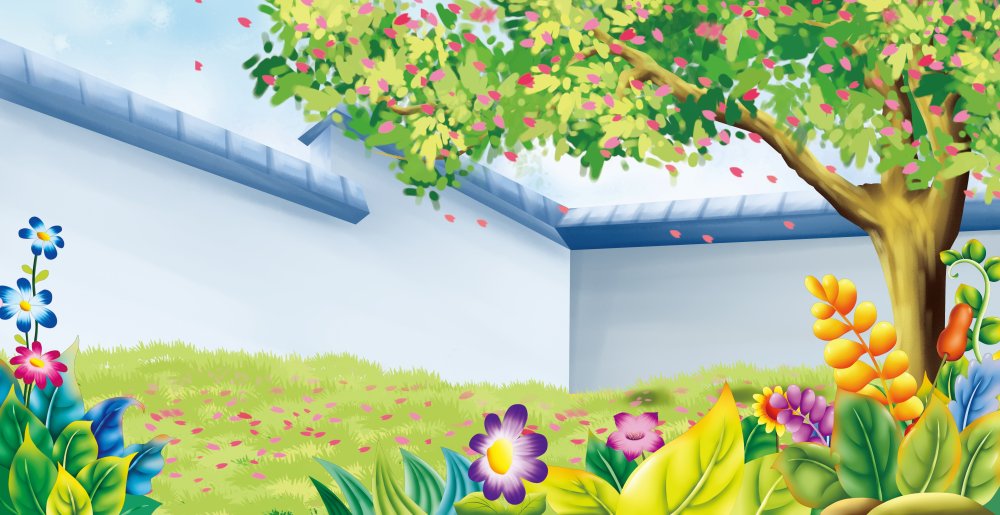 Фон сад и огород для детского сада