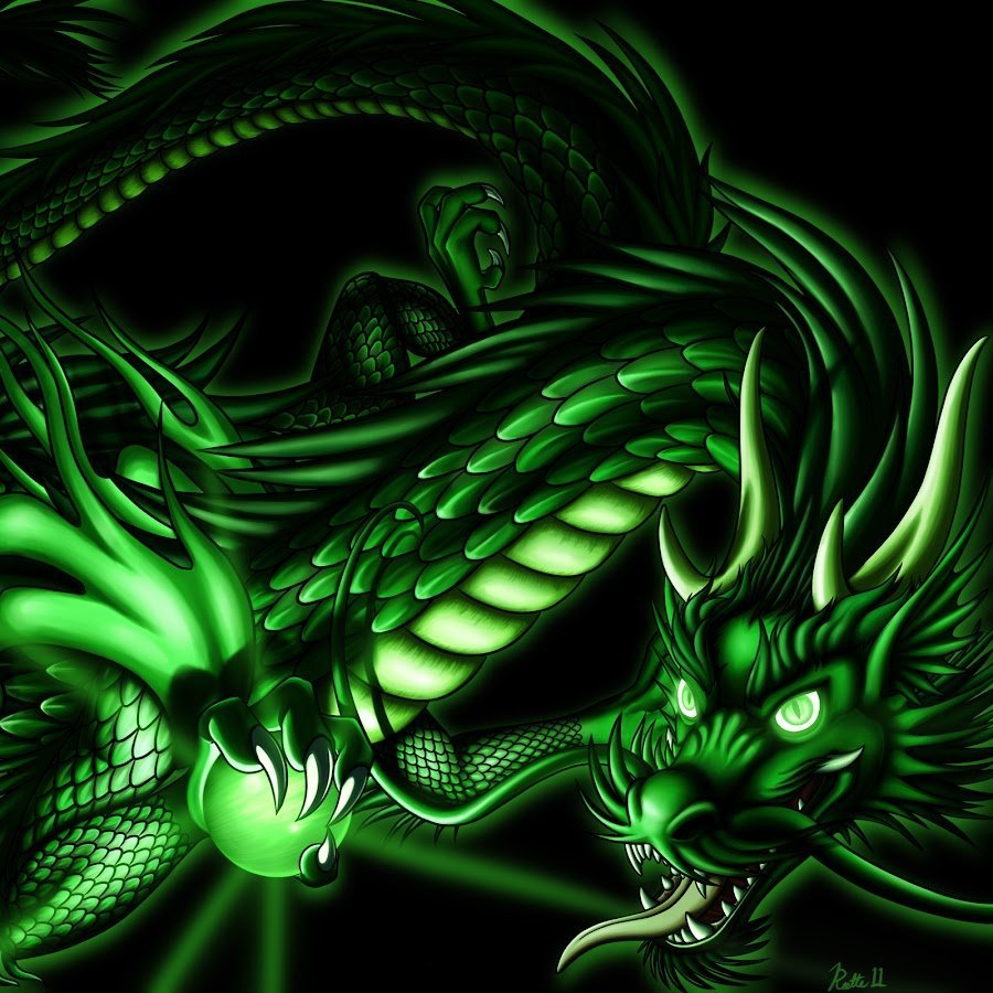 Неоновый дракон