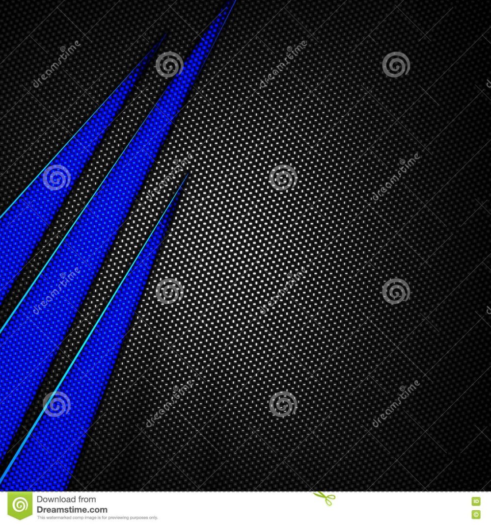 Черно синий карбон