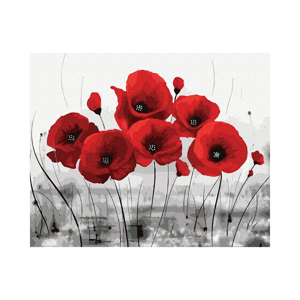 Маки на стене