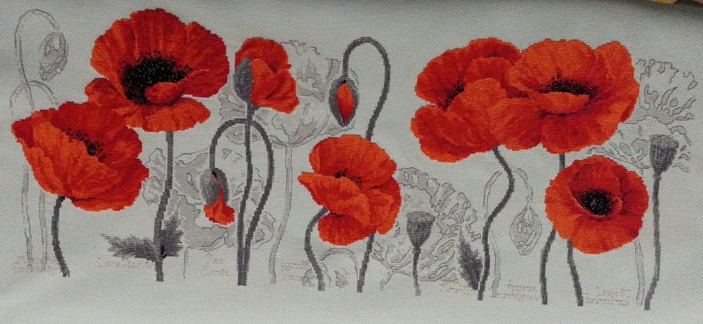 Алые маки картина