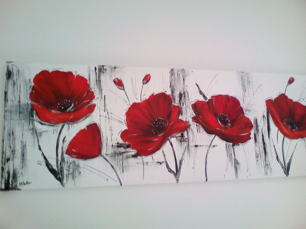 Мак акрилом