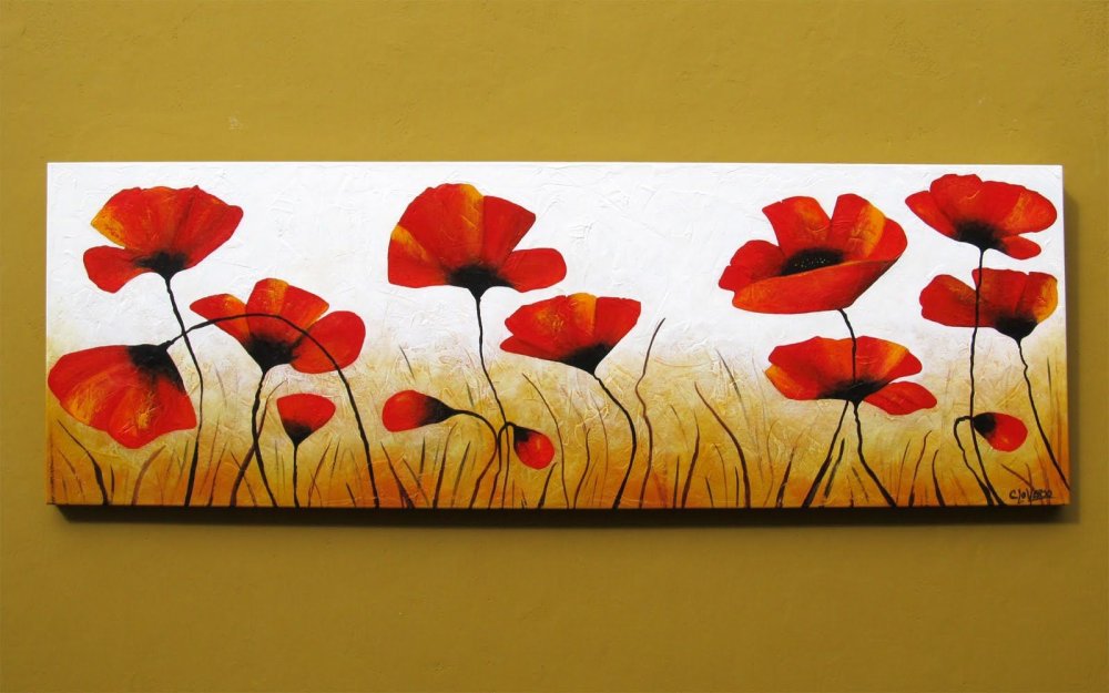 Абстрактная интерьерная цветы