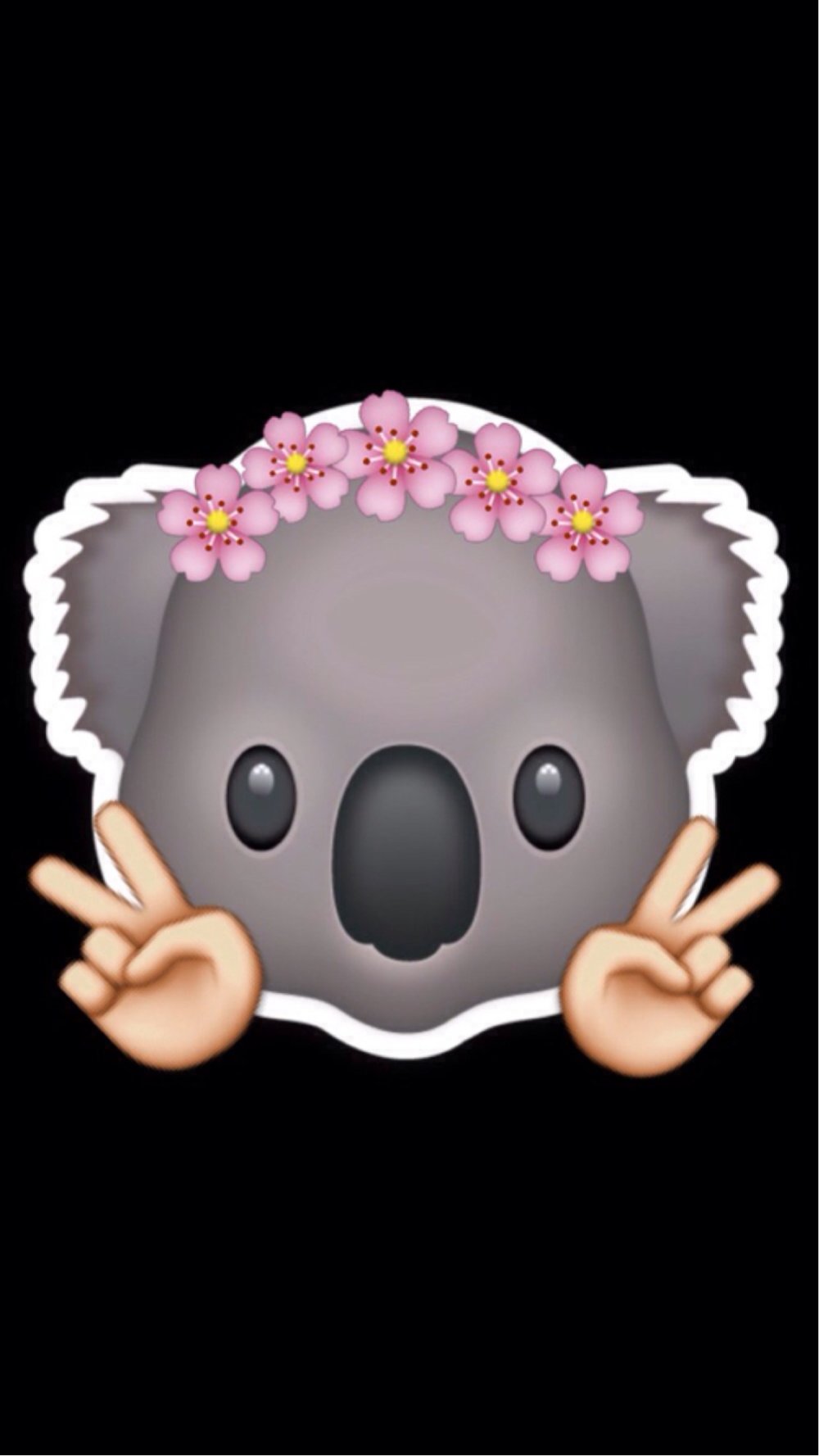 Эмодзи на тёмном фоне