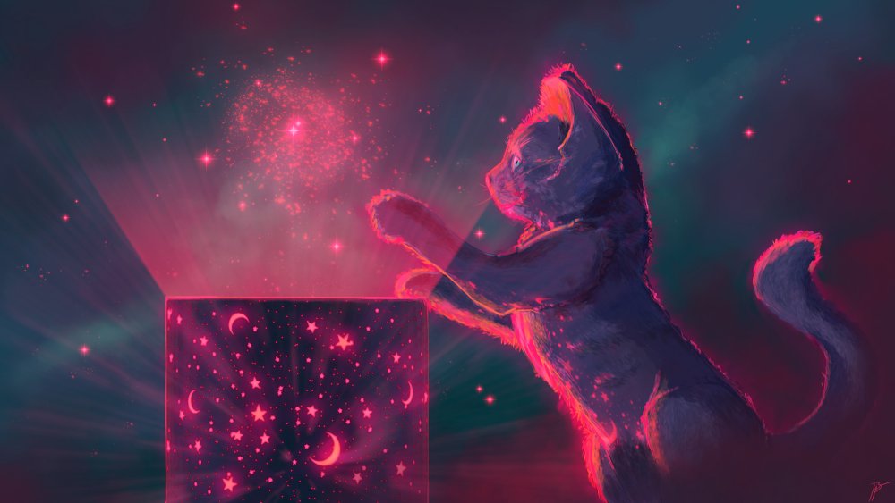 Магическая кошка арт