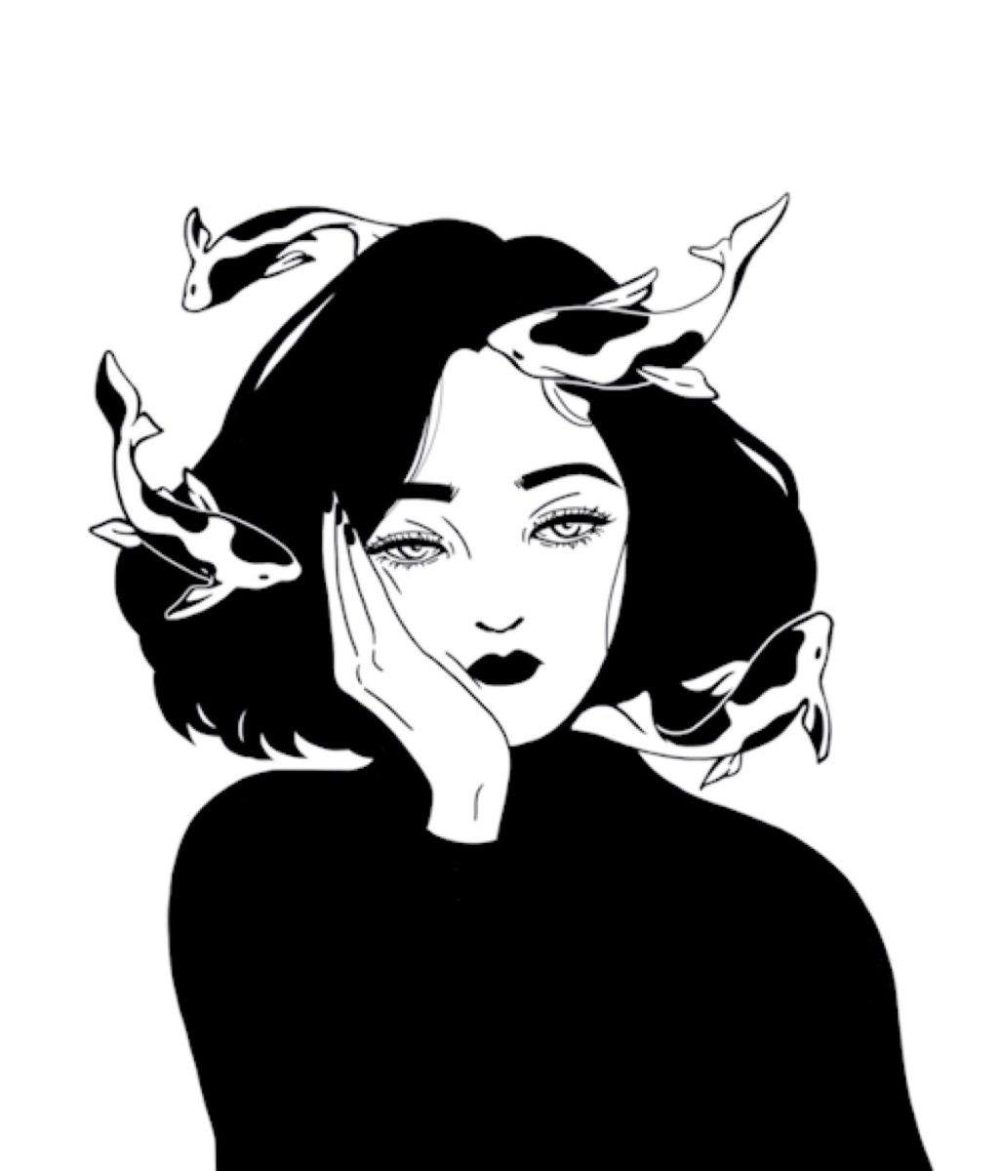 Девушка рисунок