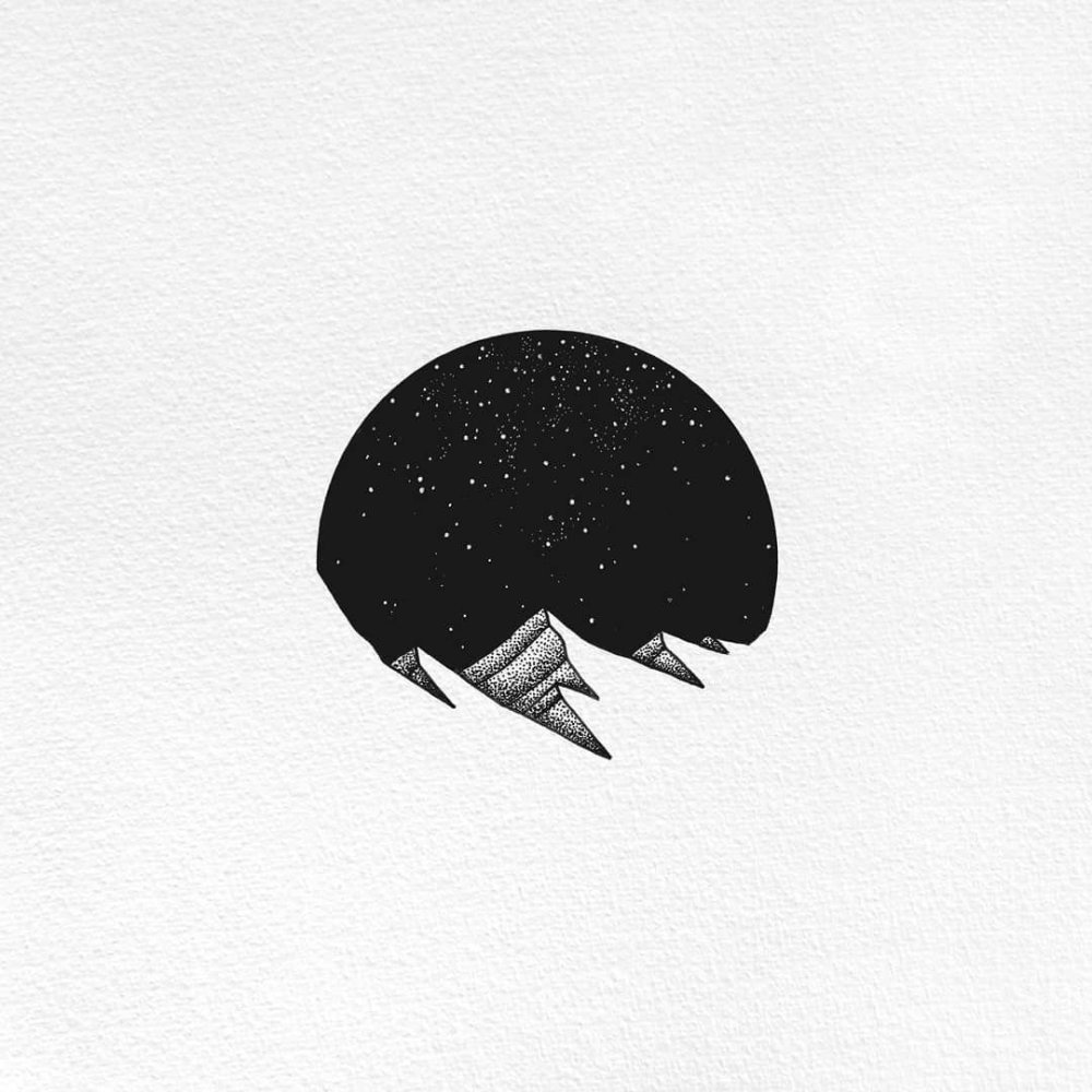 Черно белый Минимализм