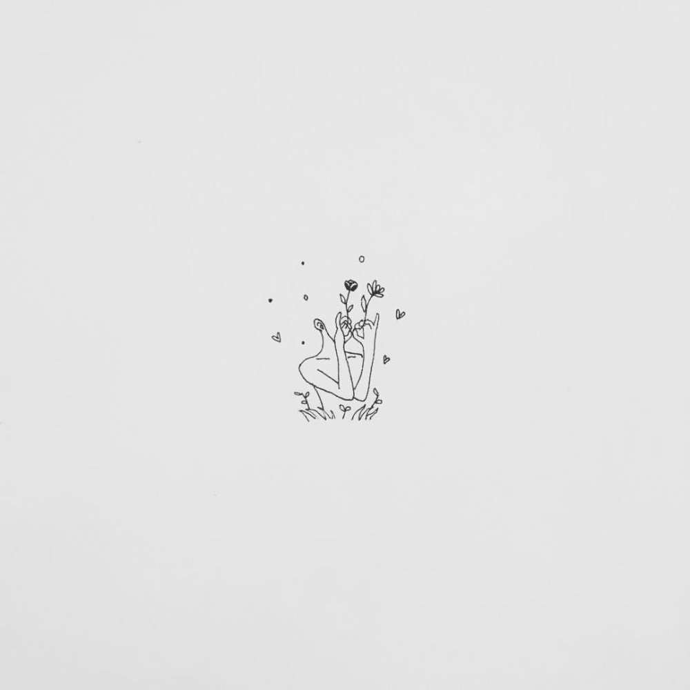 Эскизы тату для девушек Минимализм