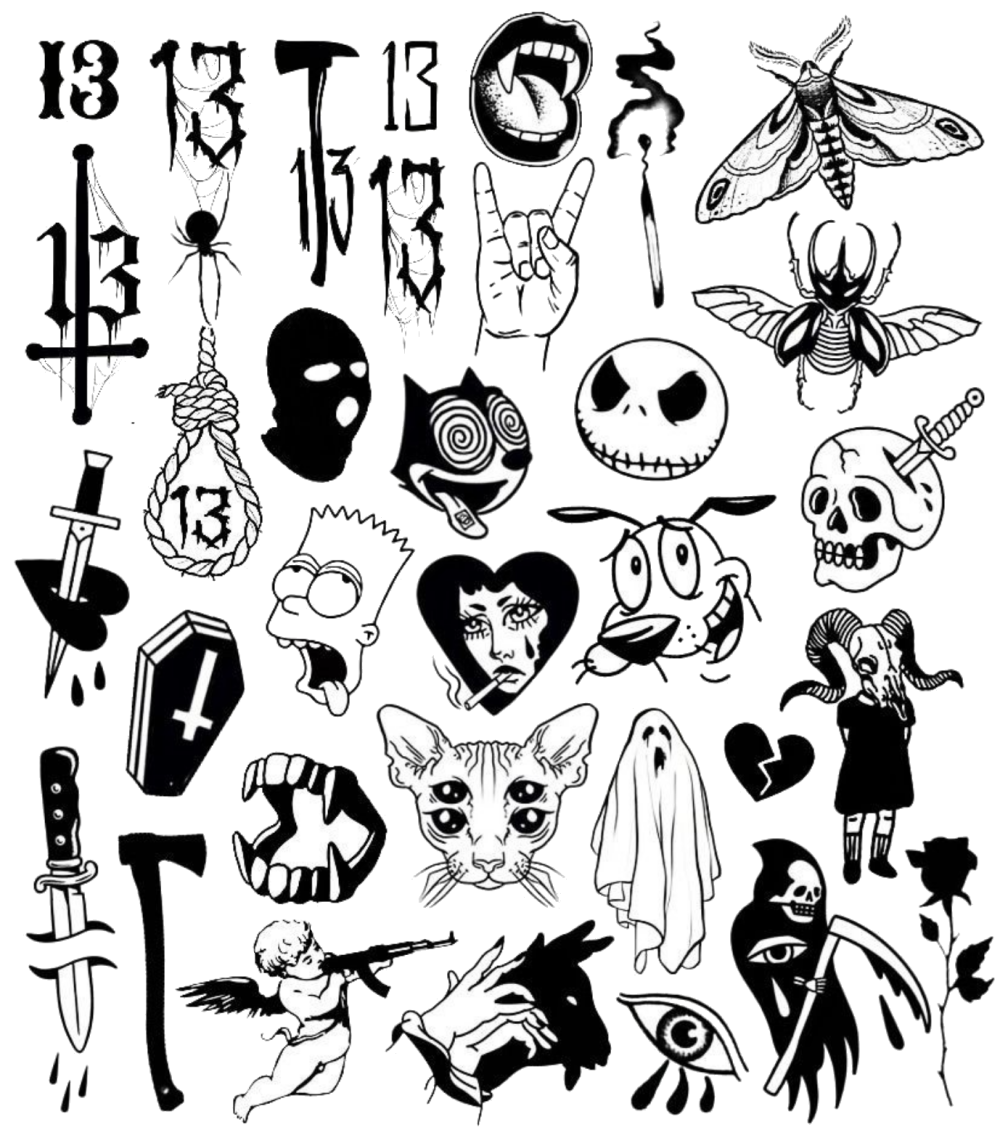 Маленькая тату эскиз