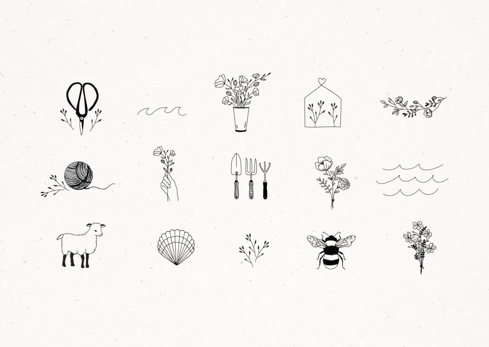 Эскизы тату Минимализм