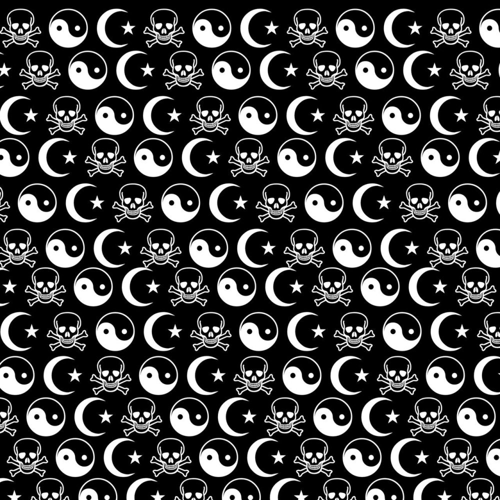 Много смайликов на чёрном фоне