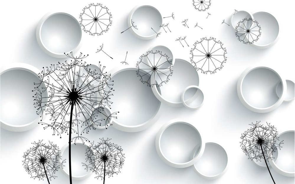 Фотообои одуванчик