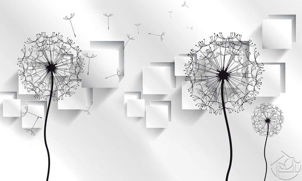 Панно одуванчики на стену