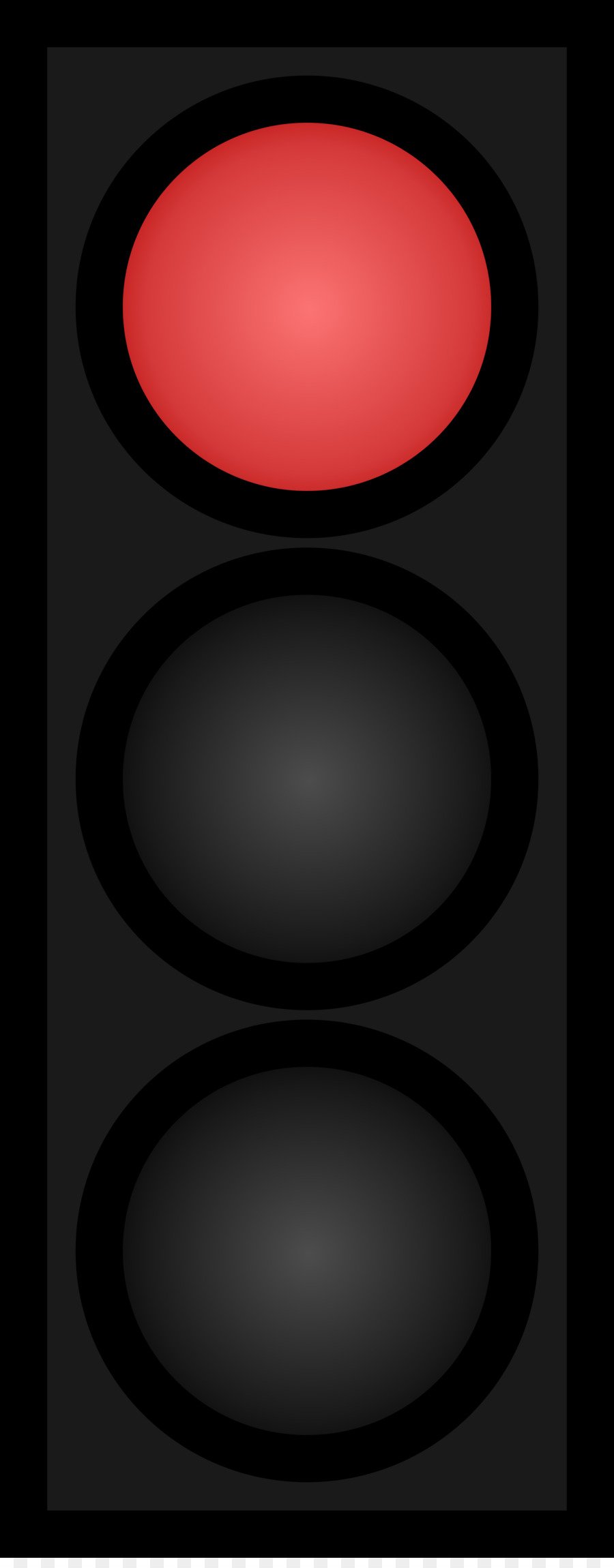 Красный круг светофора