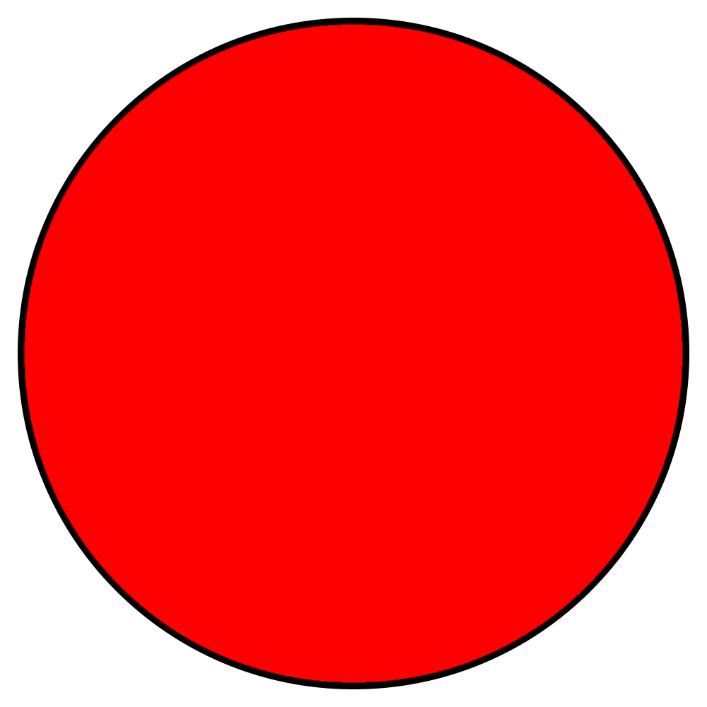 Красный кружок