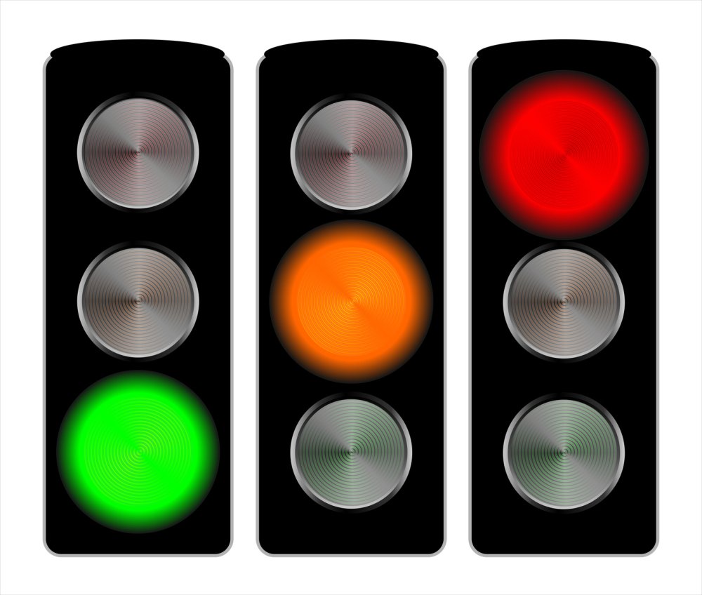 Светофор по отдельности