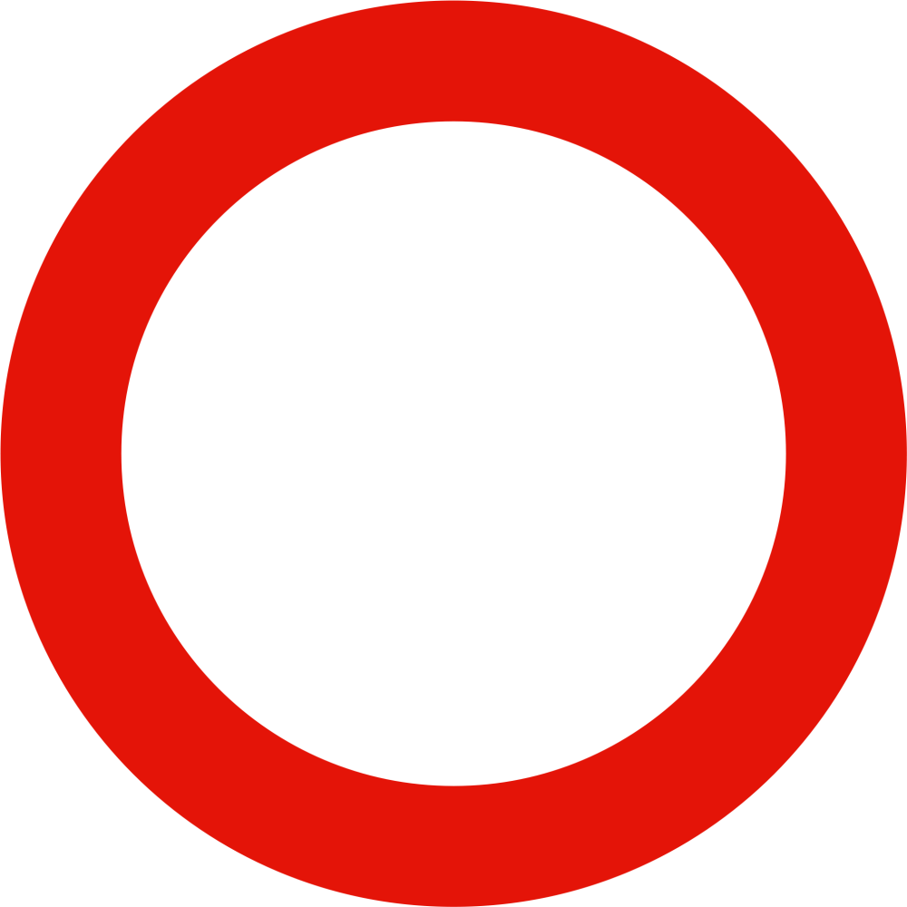 Знак движение запрещено