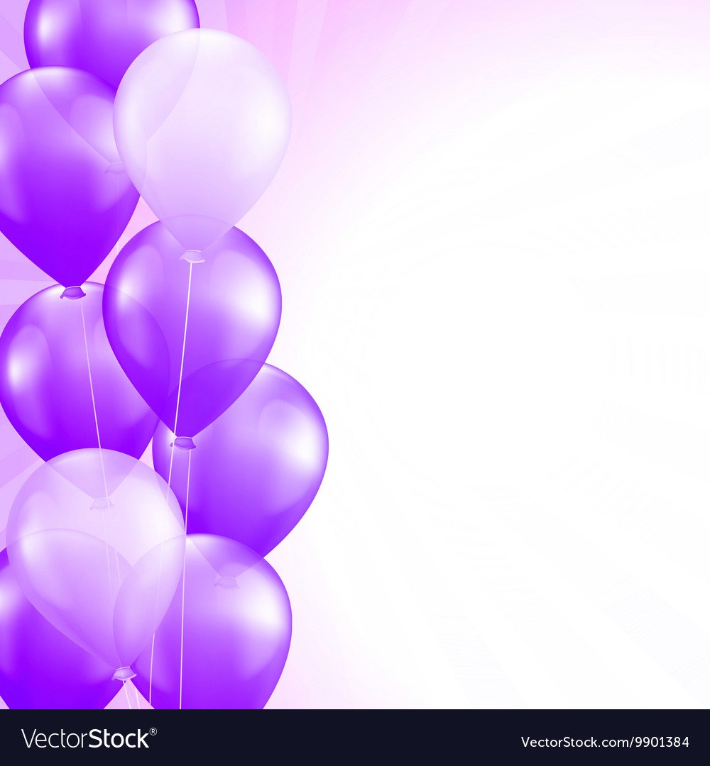 Сиреневый фон с шариками