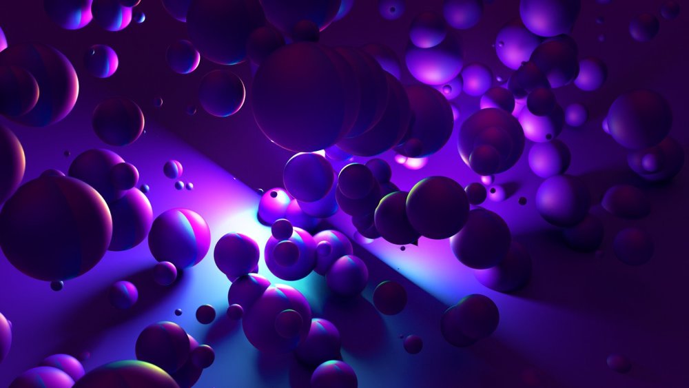 Фиолетовые пузыри