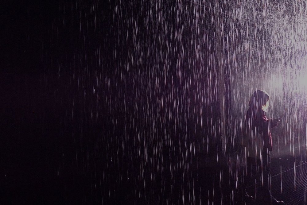 Дождь в темноте