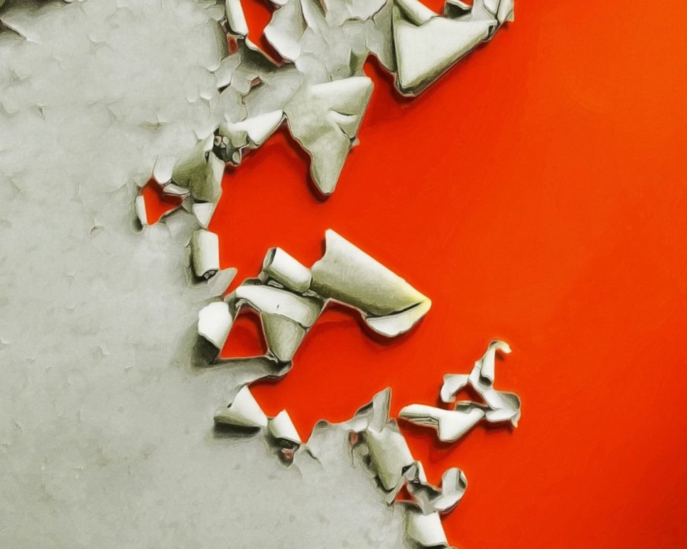 Рваный серый лист