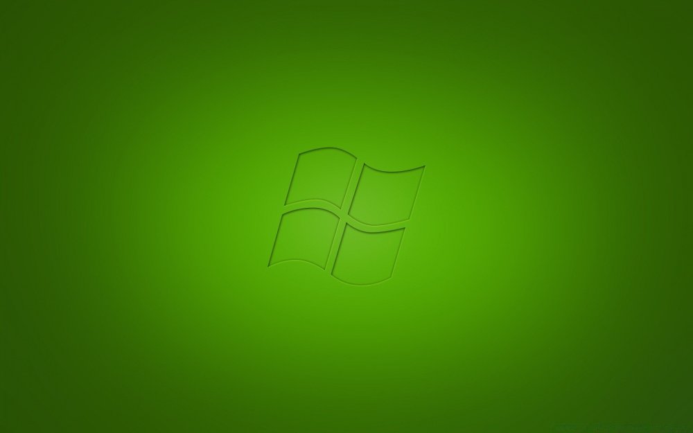 Обои виндовс зеленые