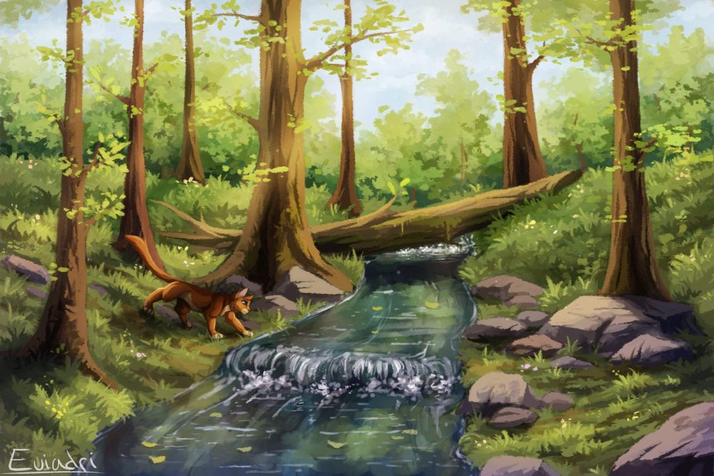 Коты Воители арт речное племя