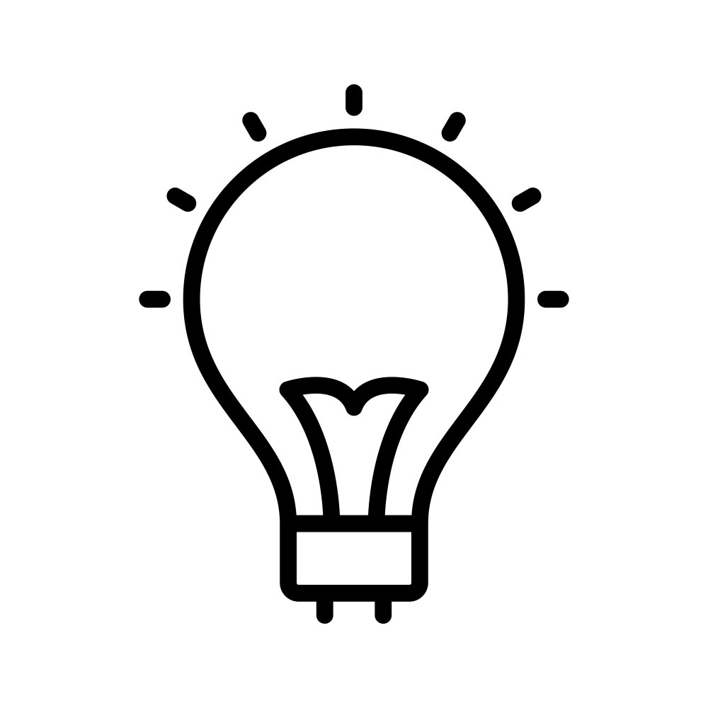 Лампочка значок