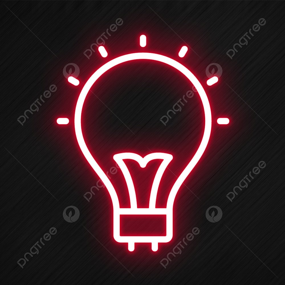 Неоновая лампа иконка