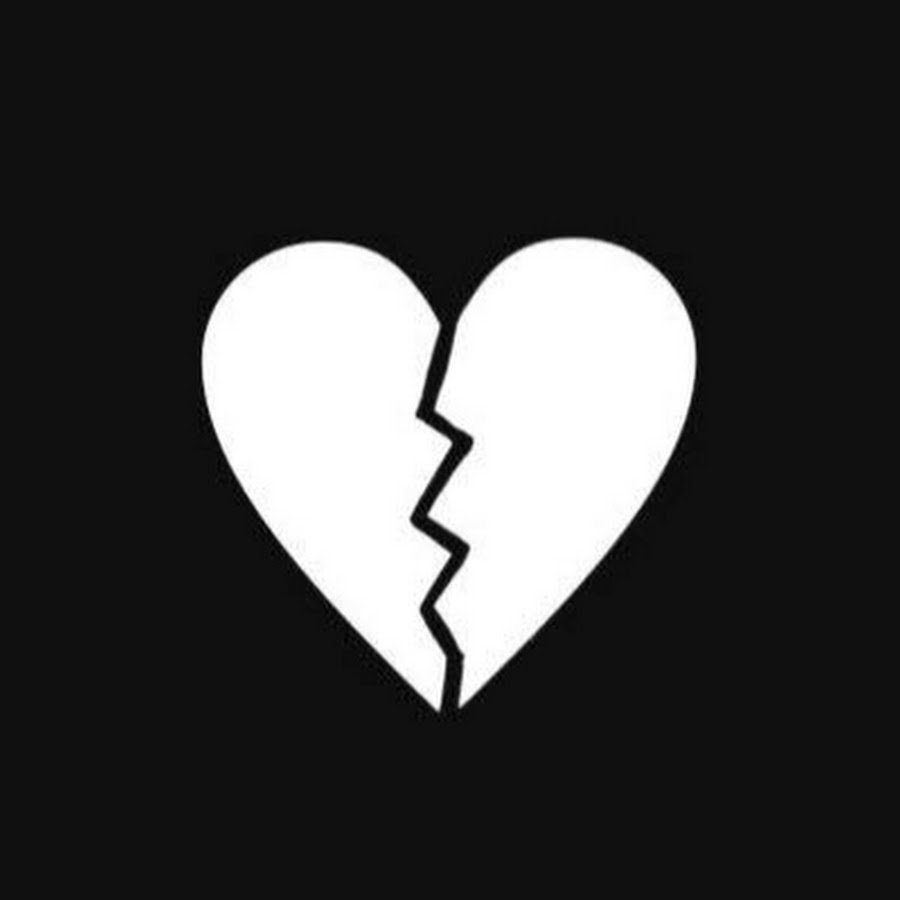 Разбитое сердце черное белое