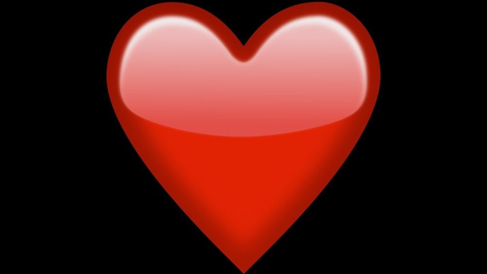 Сердце на черном фоне
