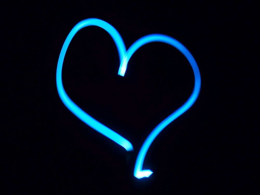 Сердце неон