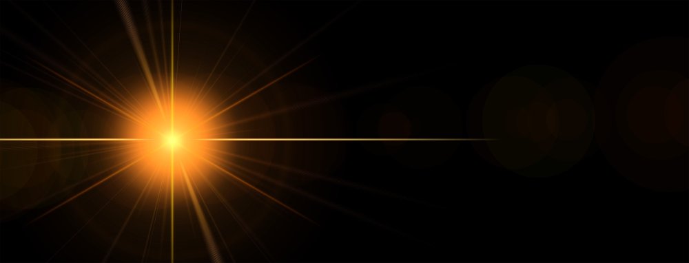 Блики на черном фоне