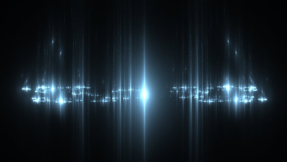 Свечение на черном фоне