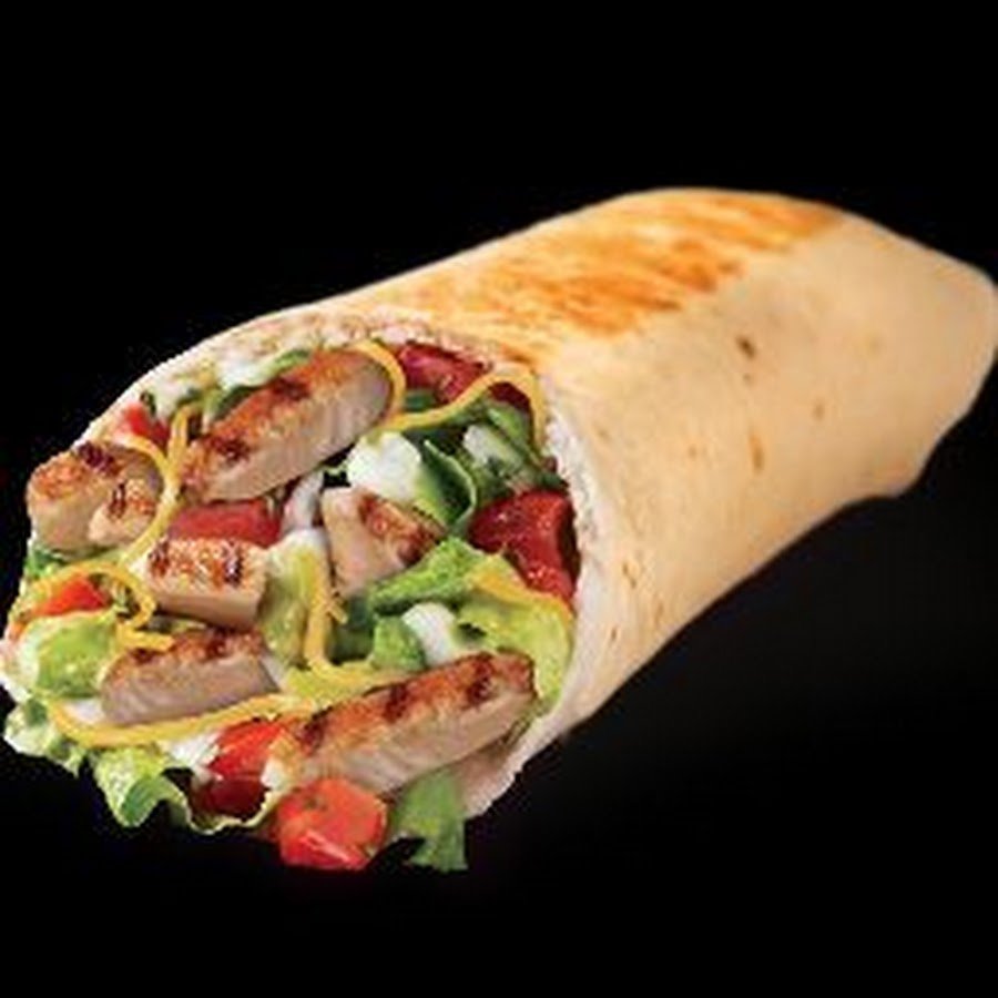 Шаурма на черном фоне