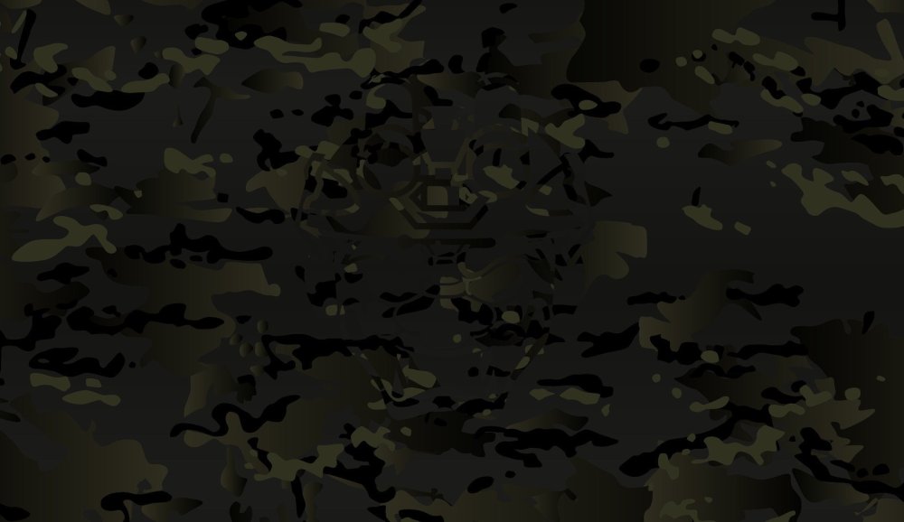 Черный мультикам ткань