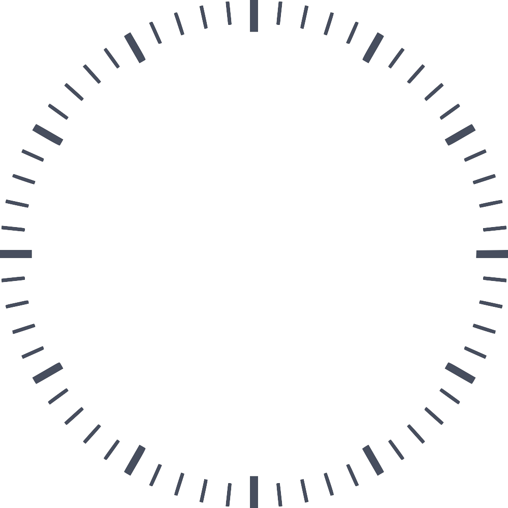Циферблат часов без стрелок и цифр