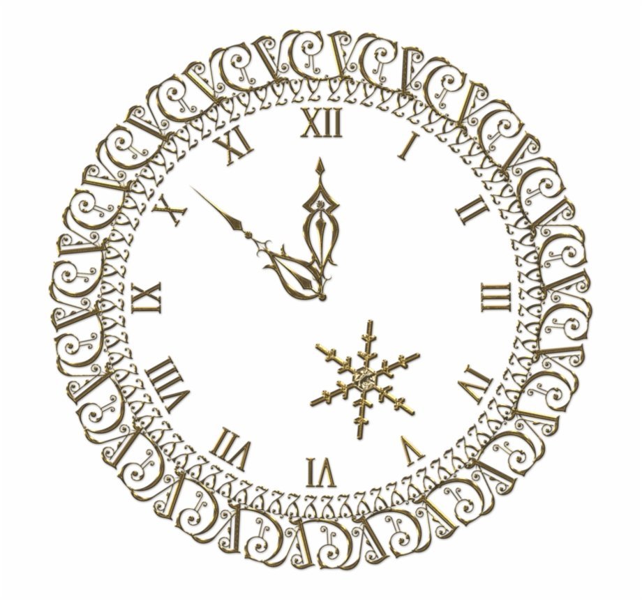 Старинные новогодние часы